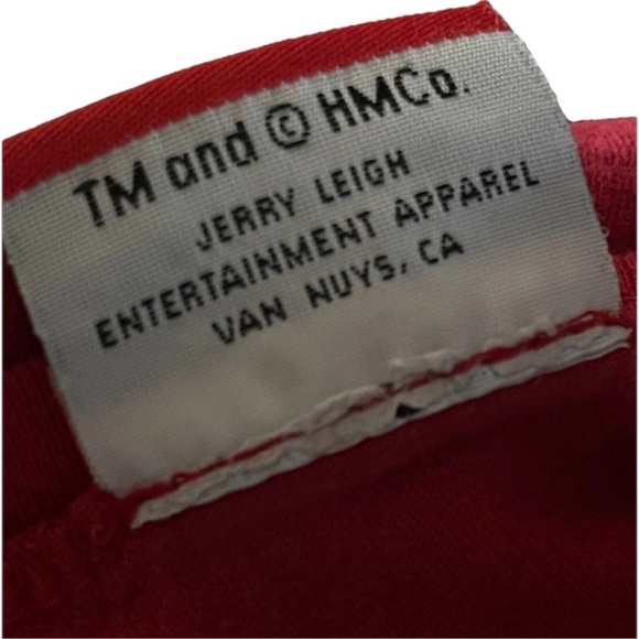 Vintage Curious George Adventures Red Graphic Baby Tee Y2K Womens - Picture 2 of 4